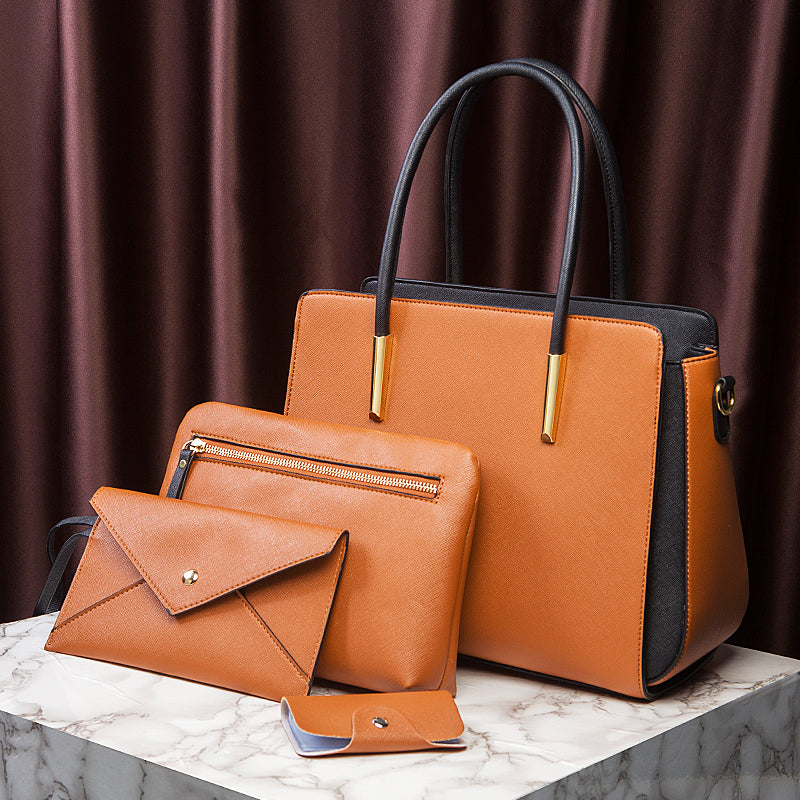 4PCS Women's Handbag One-Shoulder Crossbody Bag Women's Bag Gift Bag