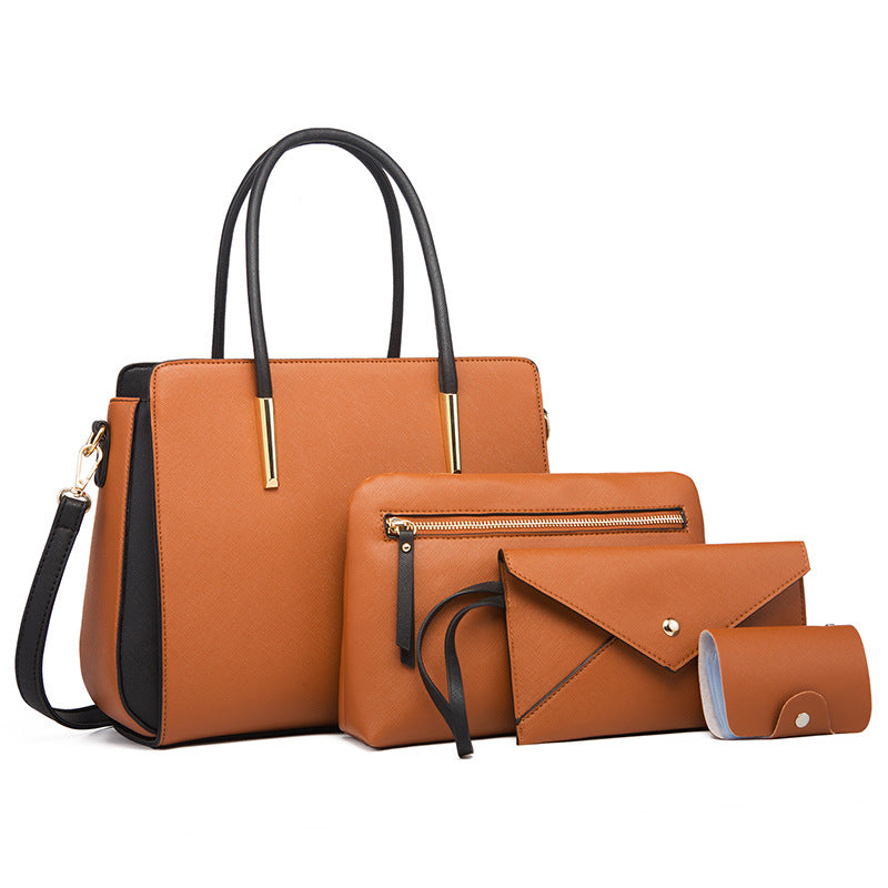 4PCS Women's Handbag One-Shoulder Crossbody Bag Women's Bag Gift Bag