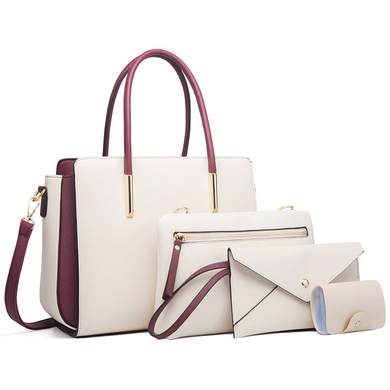4PCS Women's Handbag One-Shoulder Crossbody Bag Women's Bag Gift Bag