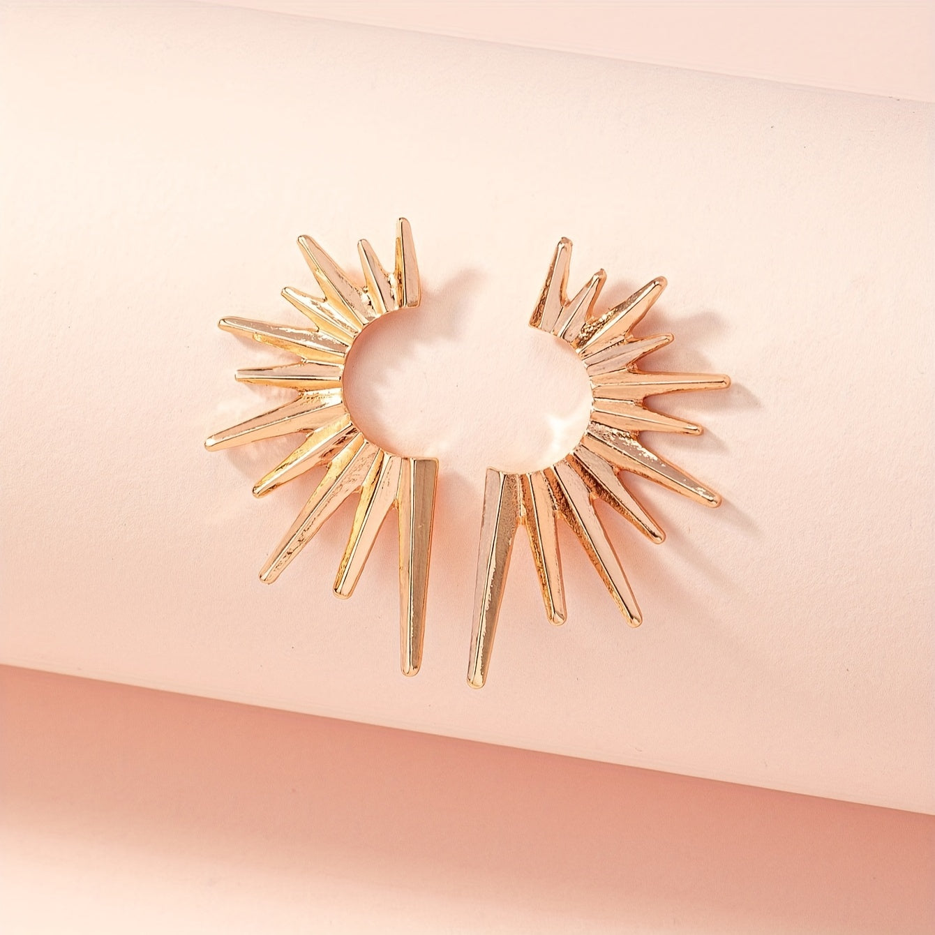 Charm Fashion Versatile 18K Gold Plated Beautiful Daily Wear Sunflower Earrings
