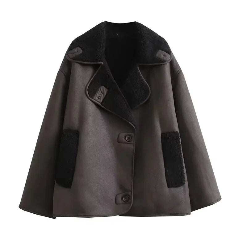 Thick Faux Leather Jackets for Women