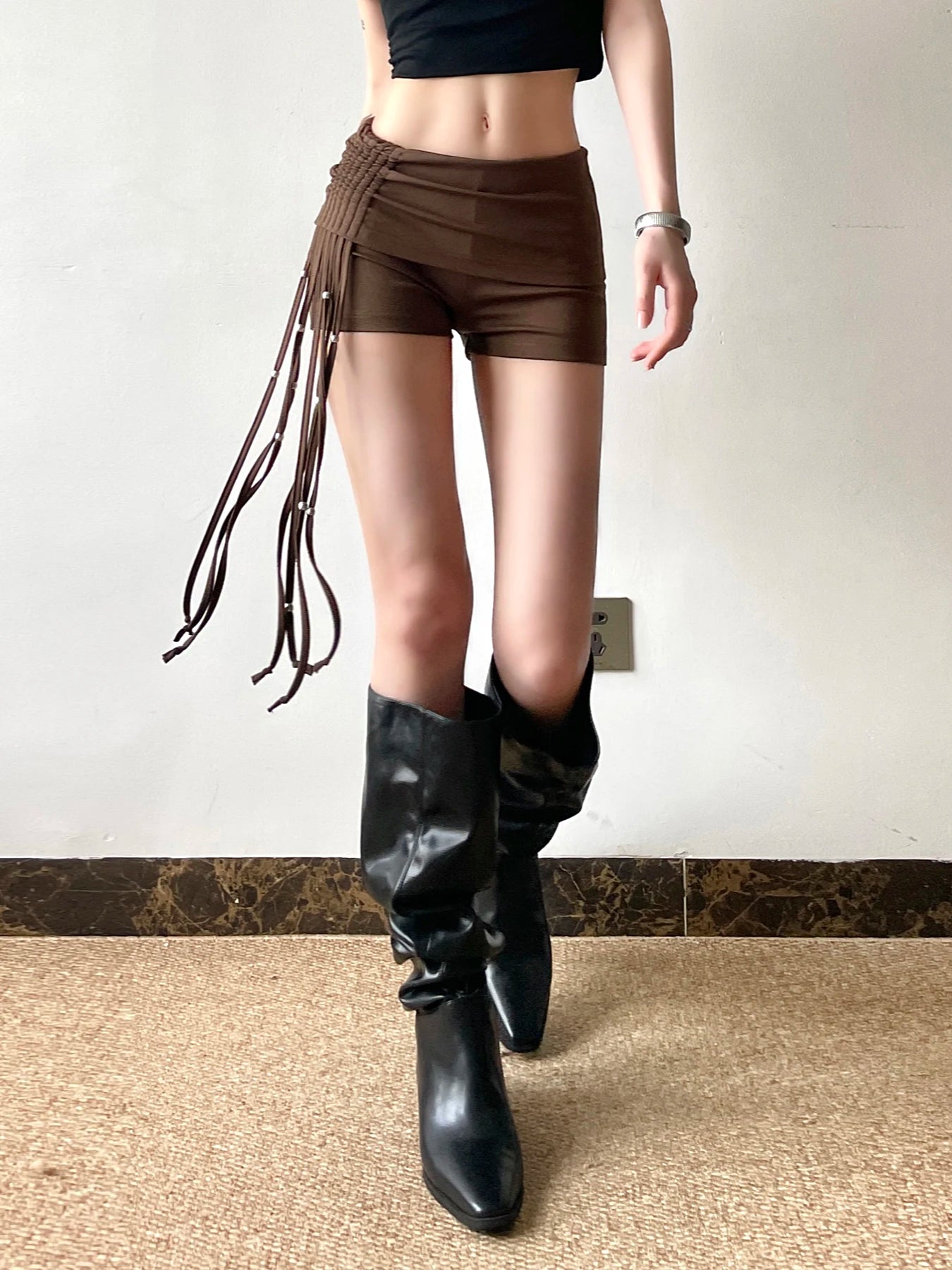 005 Low Rise Lace-up Casual Fashion Short Pant
