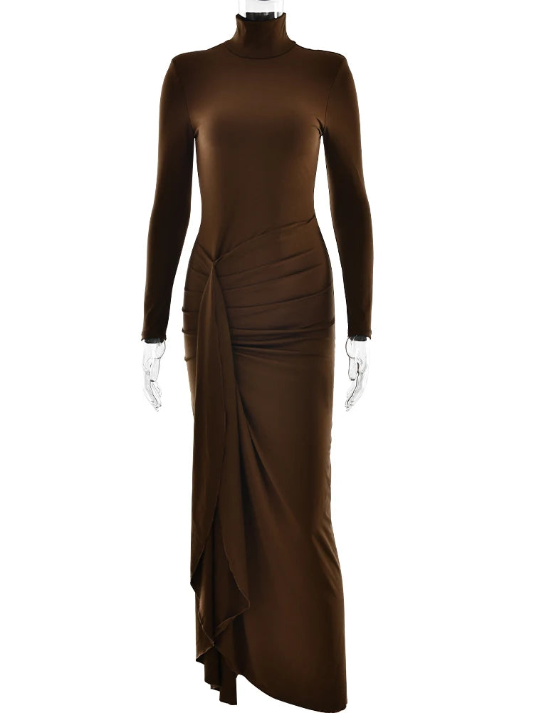 110Women Sexy High Slit Slim Elegant Long Dress