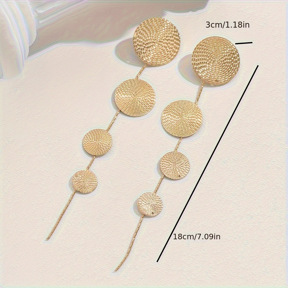 New European And American Style Earrings With Floral Patterns And Tassels