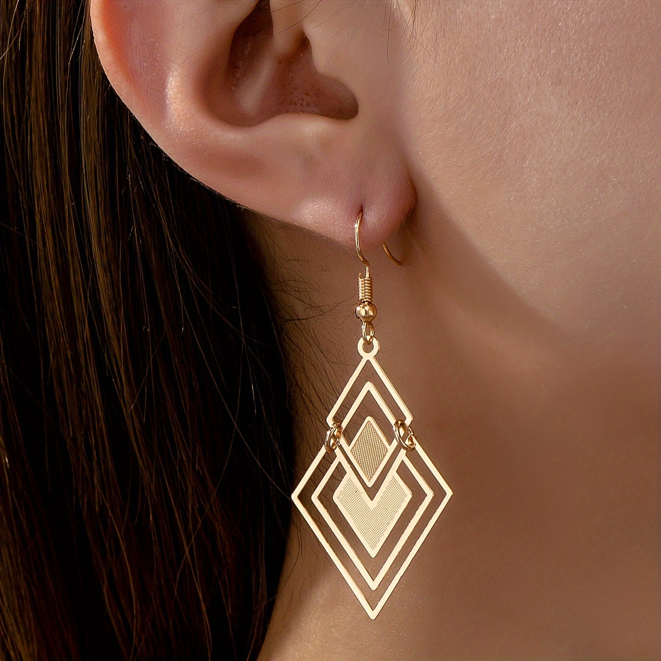 Elegant & Sexy Summer Drop Earrings - Copper with Iron Posts,18K Gold Plated,Perfect for Vacation or Casual Attire