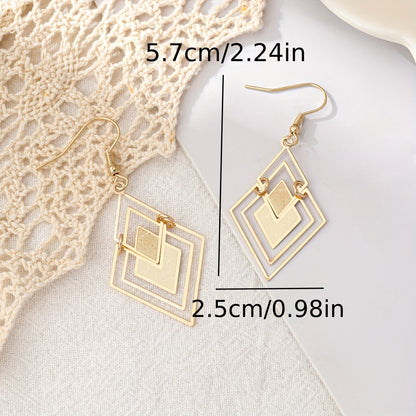 Elegant & Sexy Summer Drop Earrings - Copper with Iron Posts,18K Gold Plated,Perfect for Vacation or Casual Attire