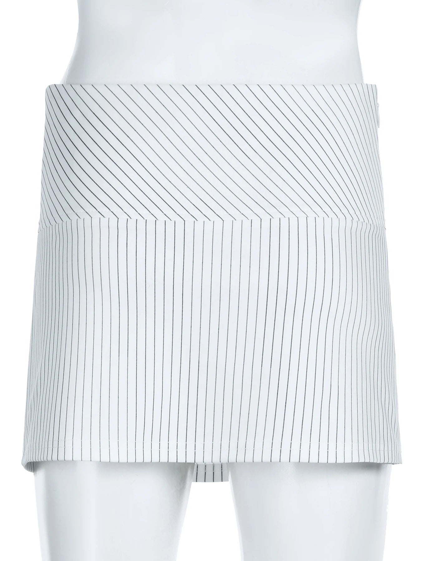 001Office Women Striped Wrap Skirts Y2k Aesthetical Low Waisted Slimming Sexy Short Skirts Elegant Senior All-match Skirts