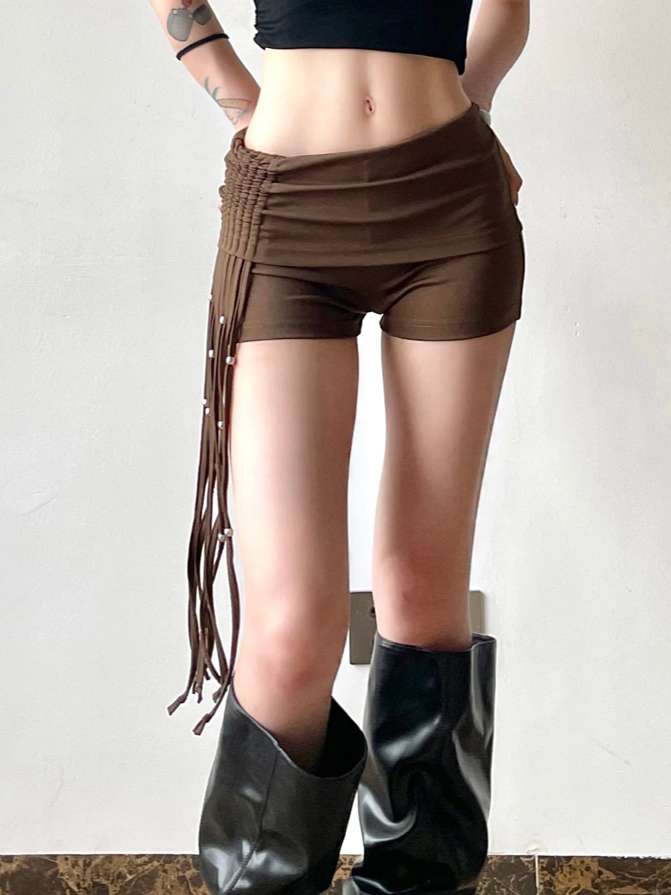 005 Low Rise Lace-up Casual Fashion Short Pant