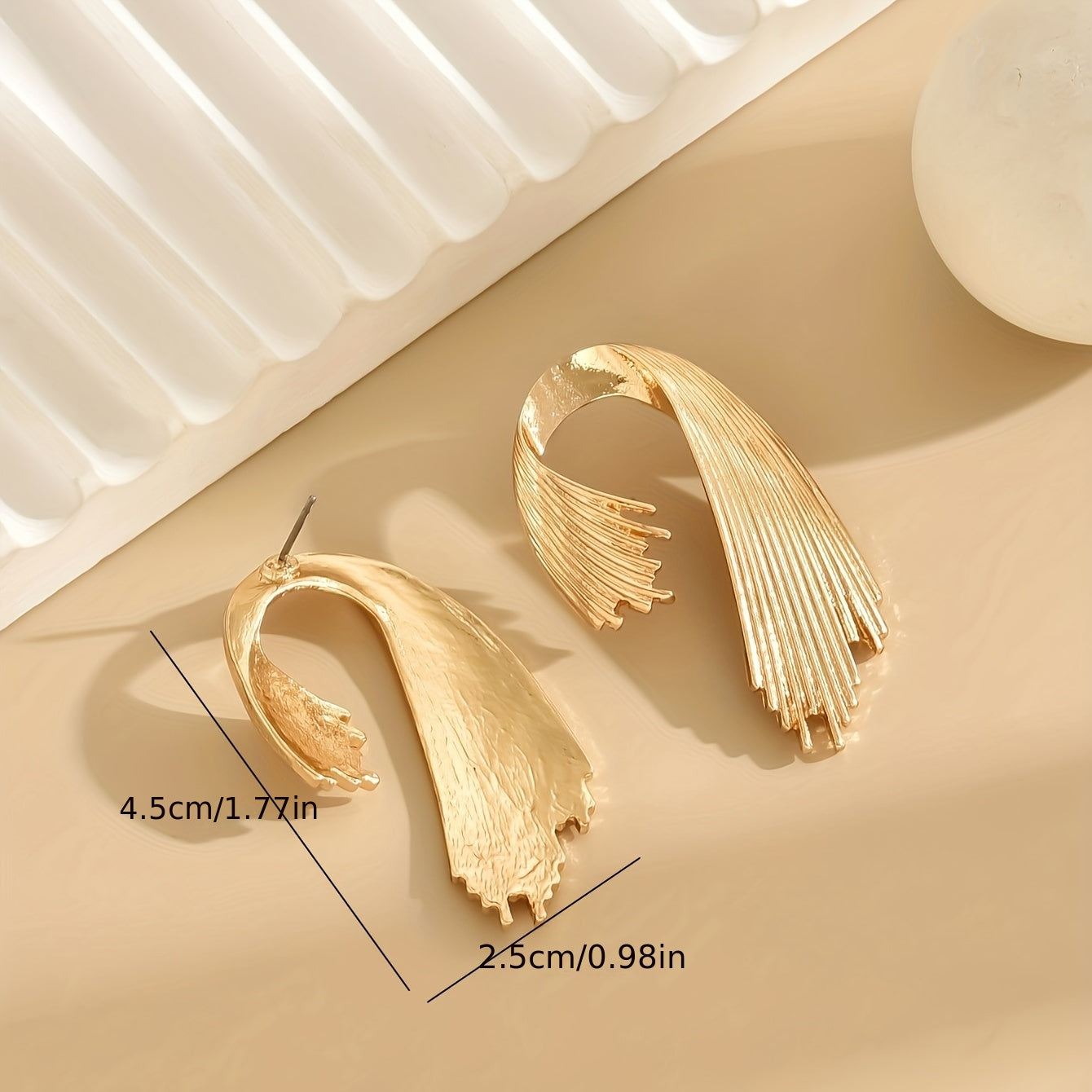 Creative Shaped Stud Earrings Alloy Jewelry Elegant Style Unique Statement Female Earrings Gift For Women