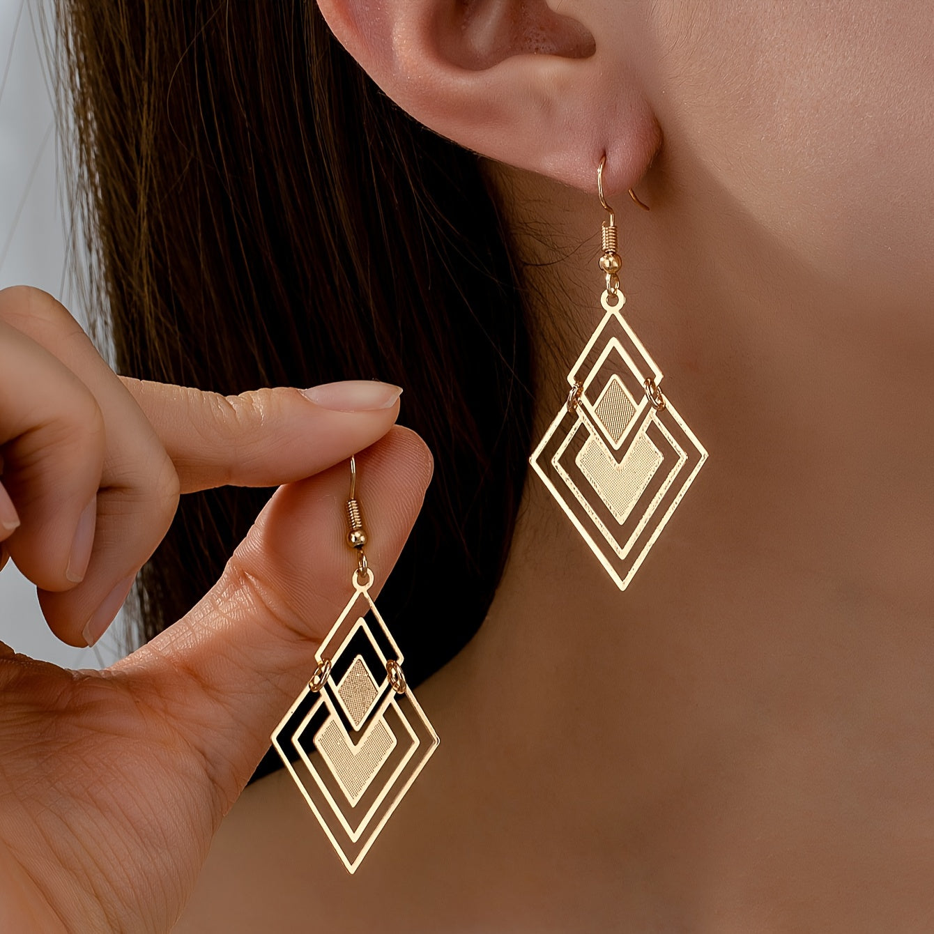 Elegant & Sexy Summer Drop Earrings - Copper with Iron Posts,18K Gold Plated,Perfect for Vacation or Casual Attire